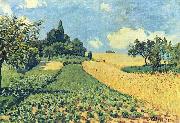 Alfred Sisley Getreidefelder auf den Hugeln von Argenteuil Sweden oil painting artist